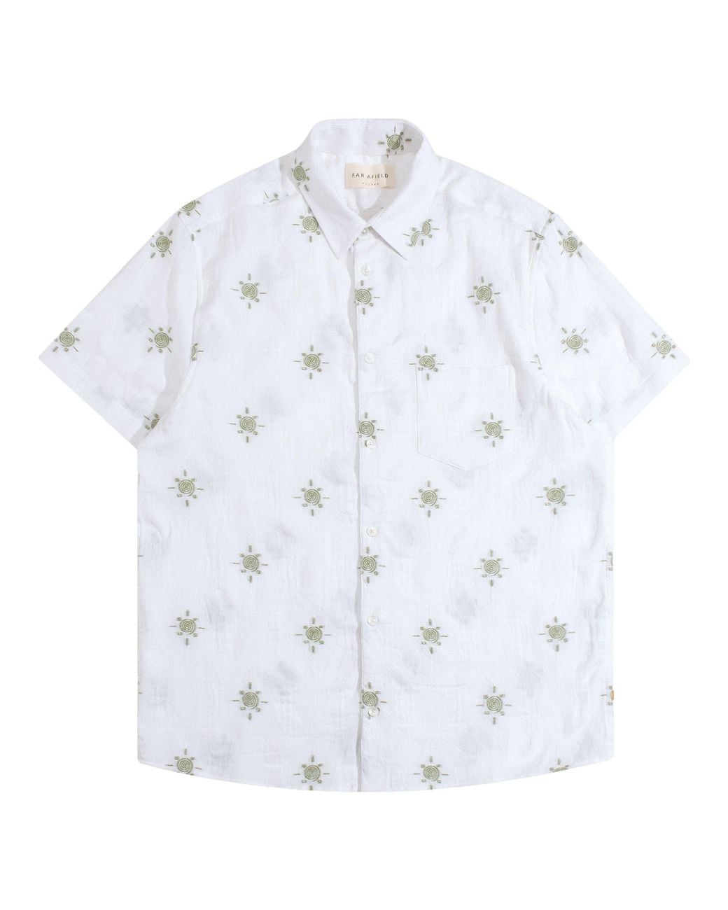 Far Afield Blue Sun Seeker Jacquard Shirt for men