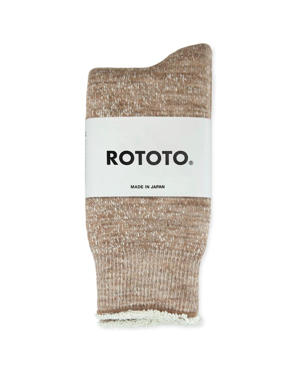 RoToTo Natural Double Face Merino Wool Crew Socks for men