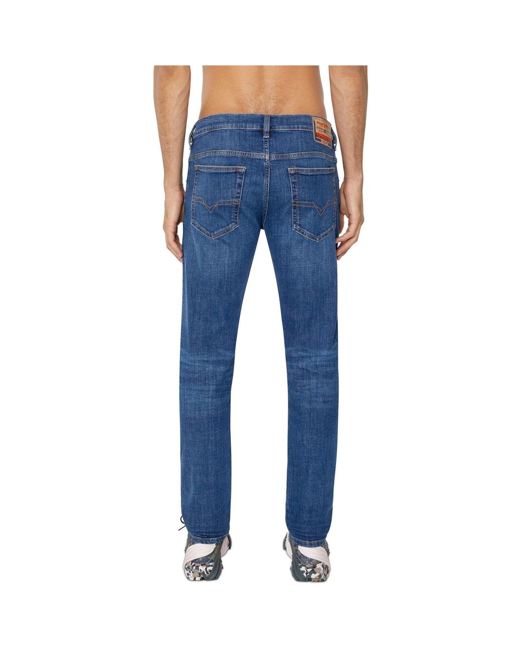 DIESEL Blue D-yennox 0ihar Tapered Fit Jeans Mid 32/30 for men