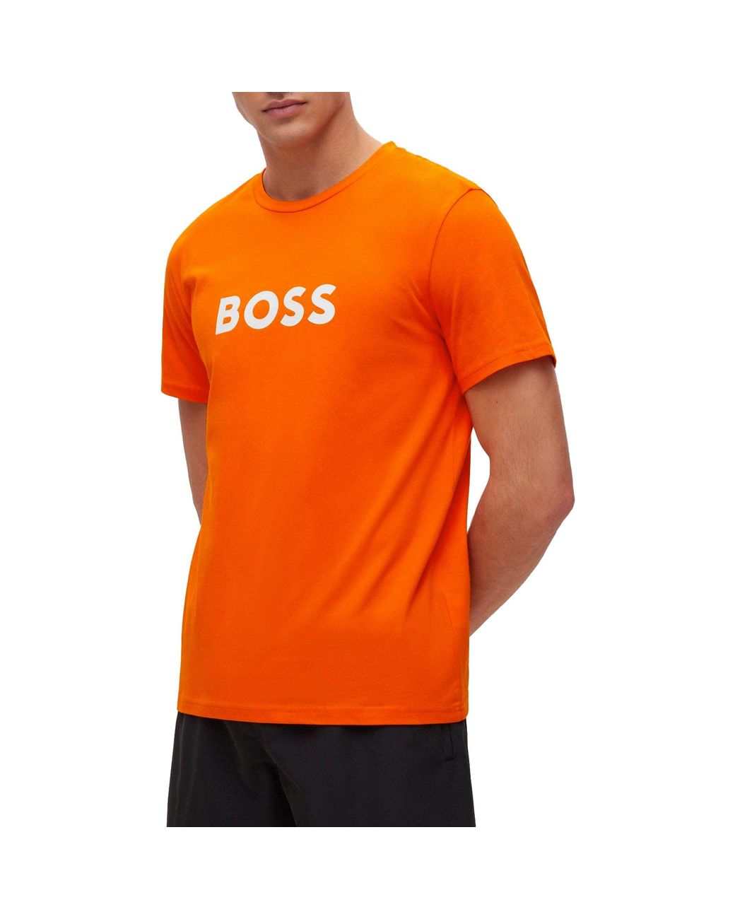 BOSS by HUGO BOSS Rn T-shirt in Orange for Men | Lyst