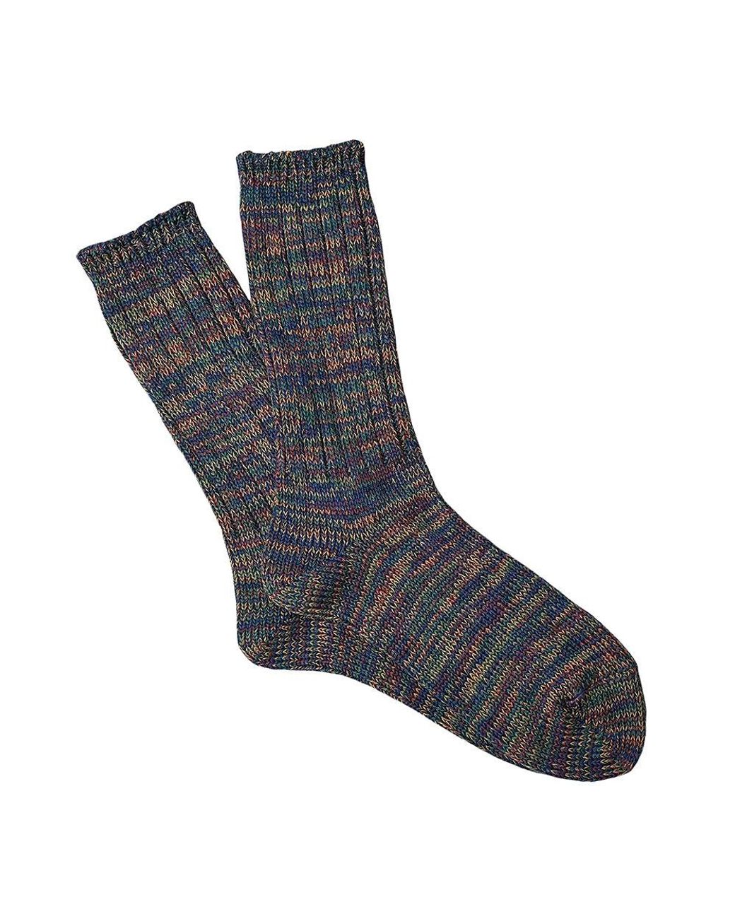 Anonymous Ism Blue 5 Colour Mix Crew Socks for men