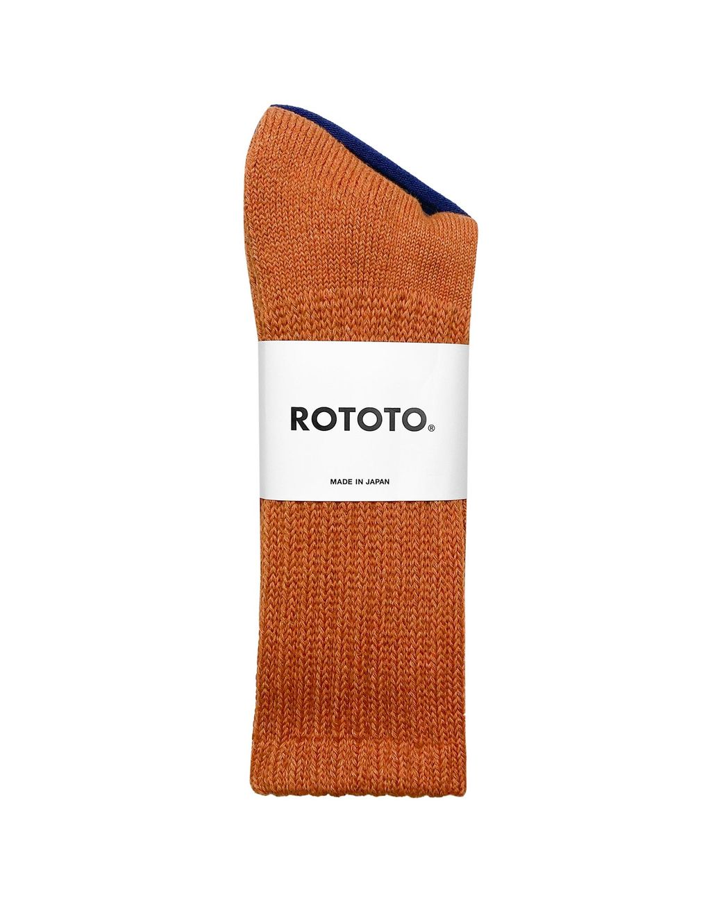 RoToTo Brown Loose Pile Crew Socks for men