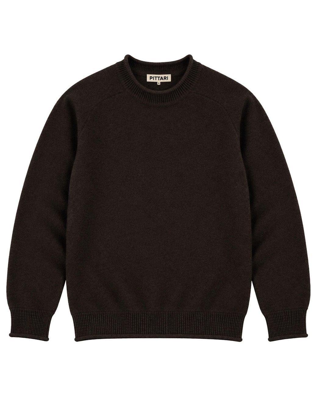 Pittari Black Usk Lambswool Sweater for men