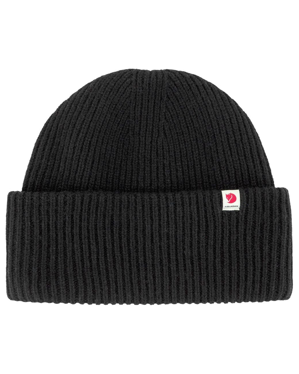 Fjallraven Black Fjällräven Heavy Beanie for men