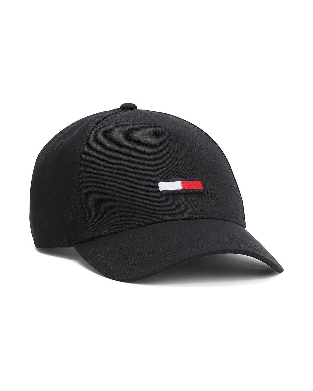 Tommy Hilfiger Tommy Jeans Organic Cotton Flag Cap in Black for Men | Lyst