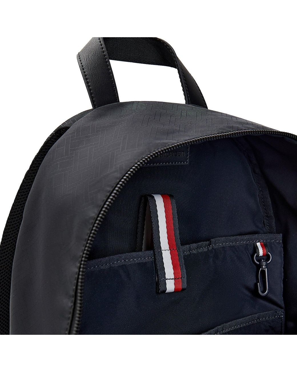 Banra la firma Jacquard Backpack Tommy Hilfiger de Tejido sintético de color Negro para hombre Hombre Bolsos de Mochilas de 