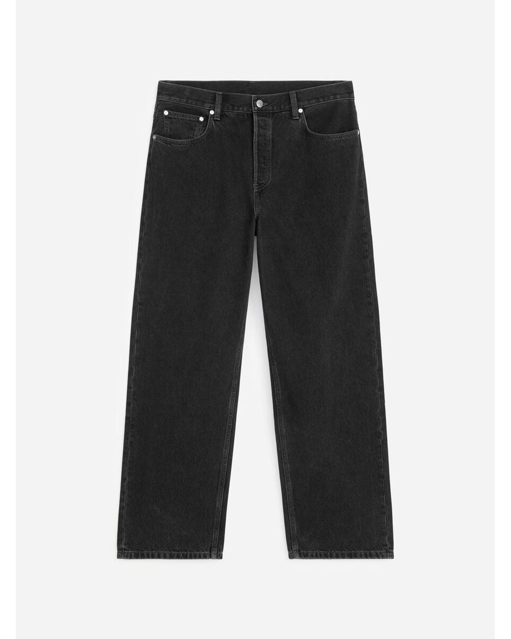 ARKET Black Mist Wide Jeans for men