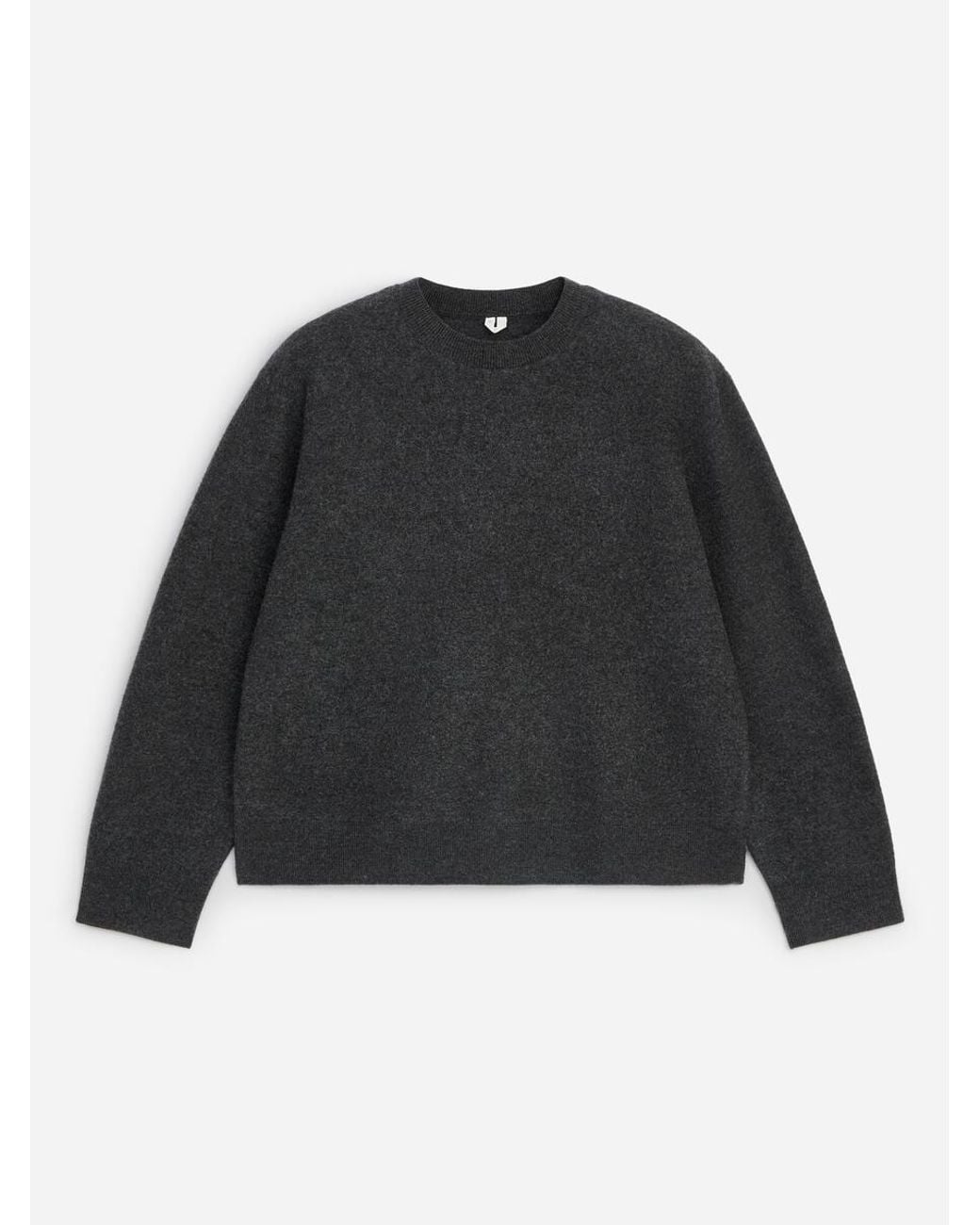 ARKET Black Boiled-Wool Jumper for men