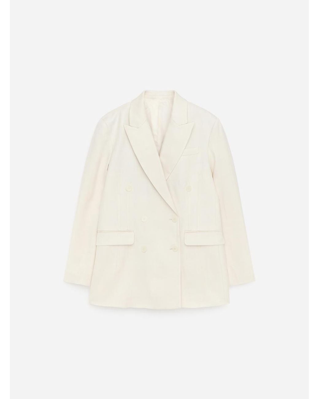 ARKET White Double-Breasted Blazer