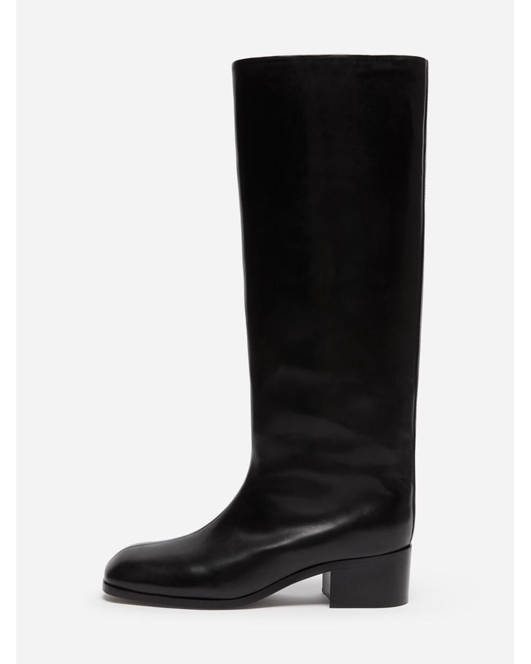 ARKET Black Knee-High Leather Boots