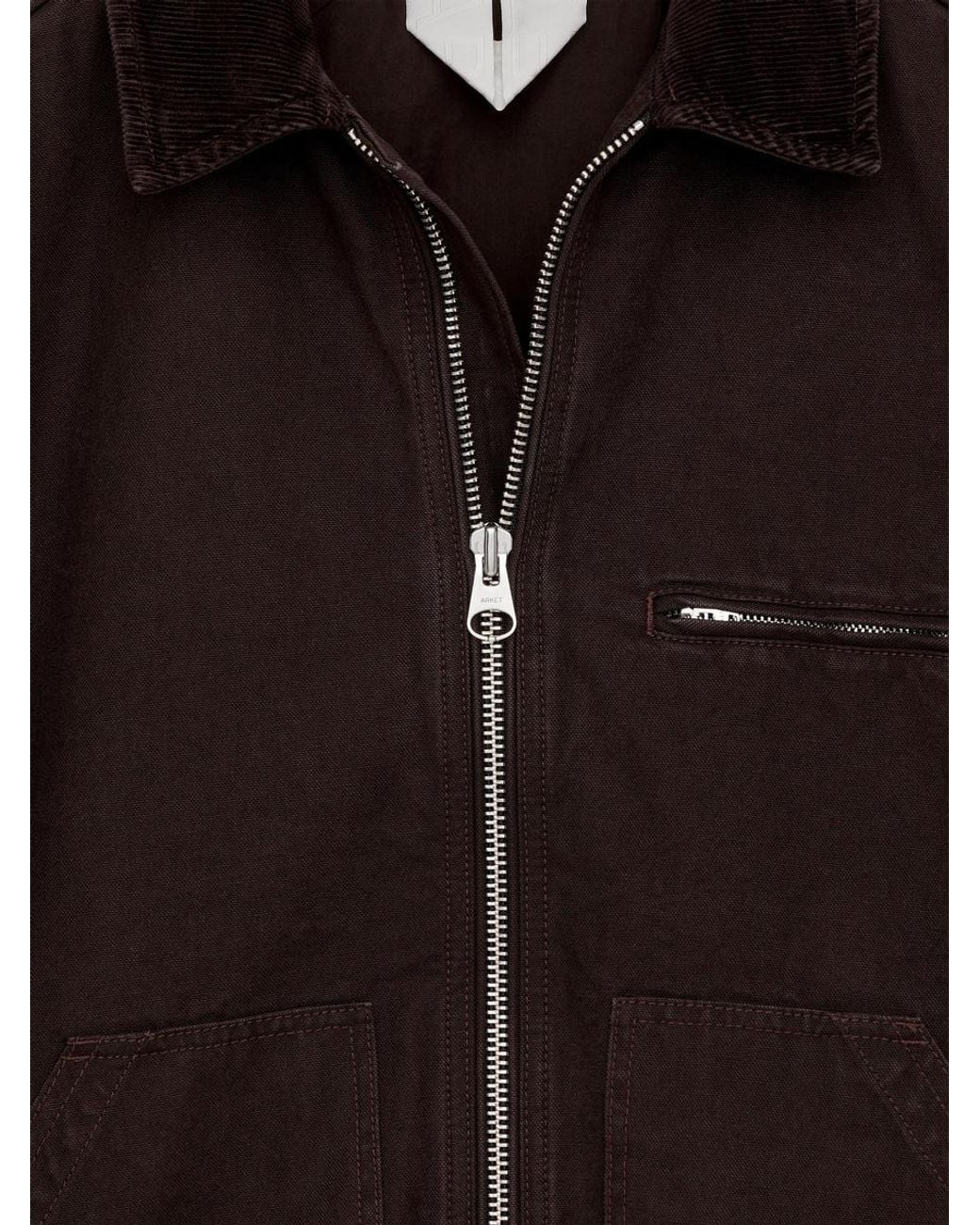 ARKET Black Cotton Canvas Jacket for men