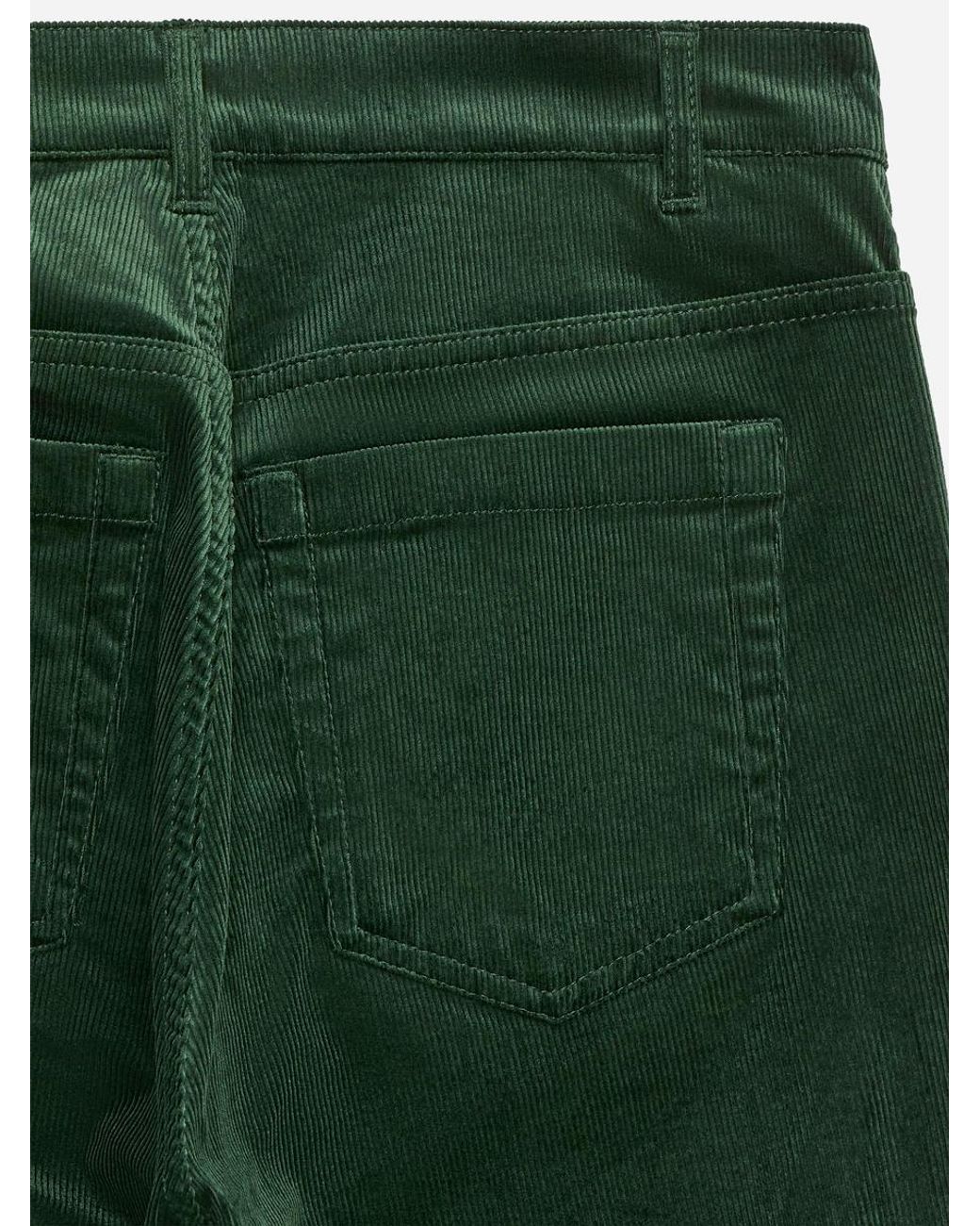 ARKET Green Lupine Flared Corduroy Jeans