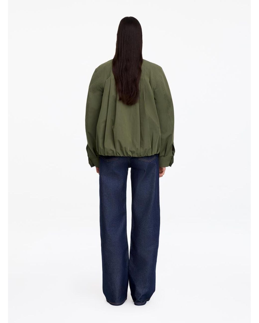 ARKET Green Blouson Jacket