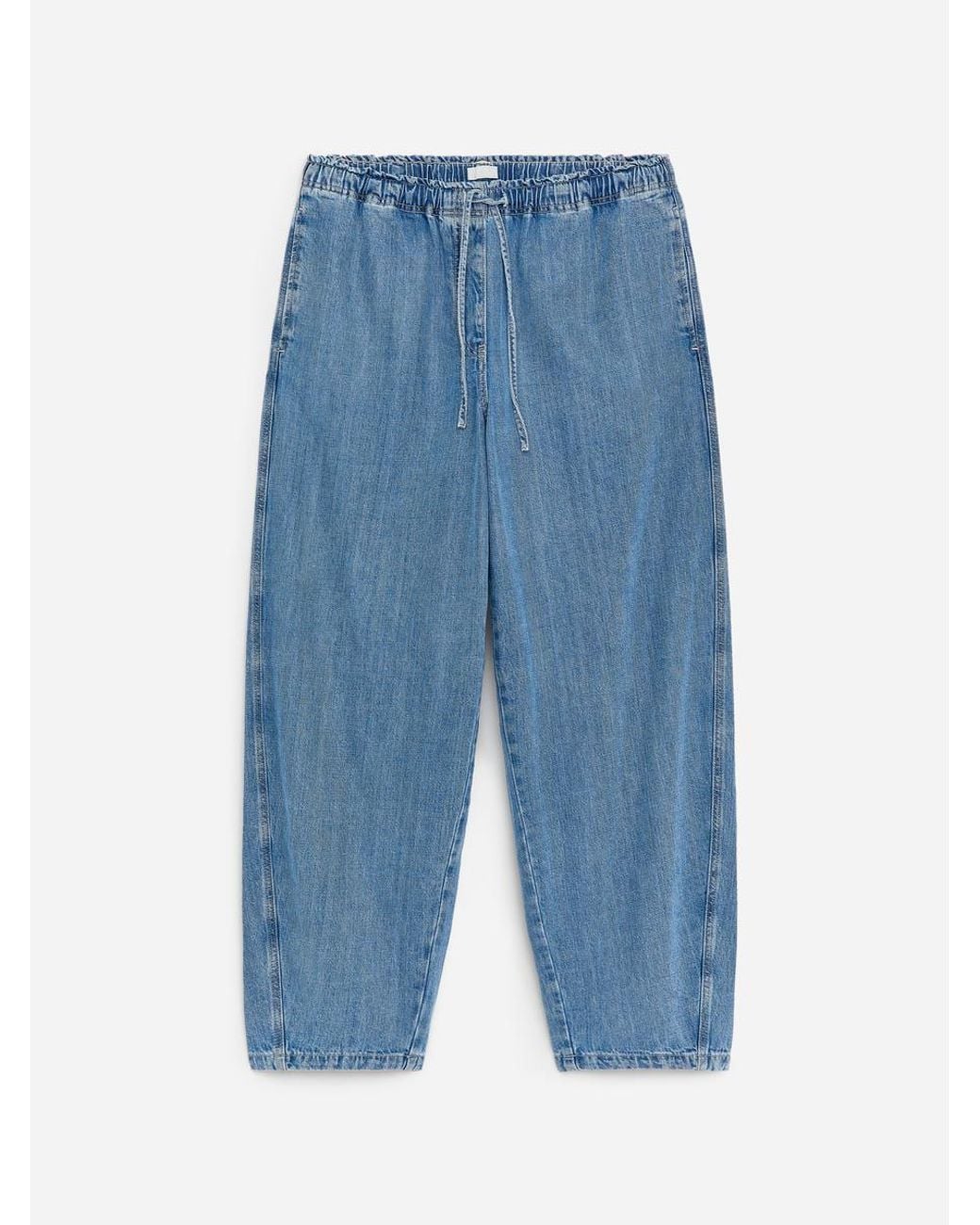 ARKET Blue Pull-On Denim Trousers