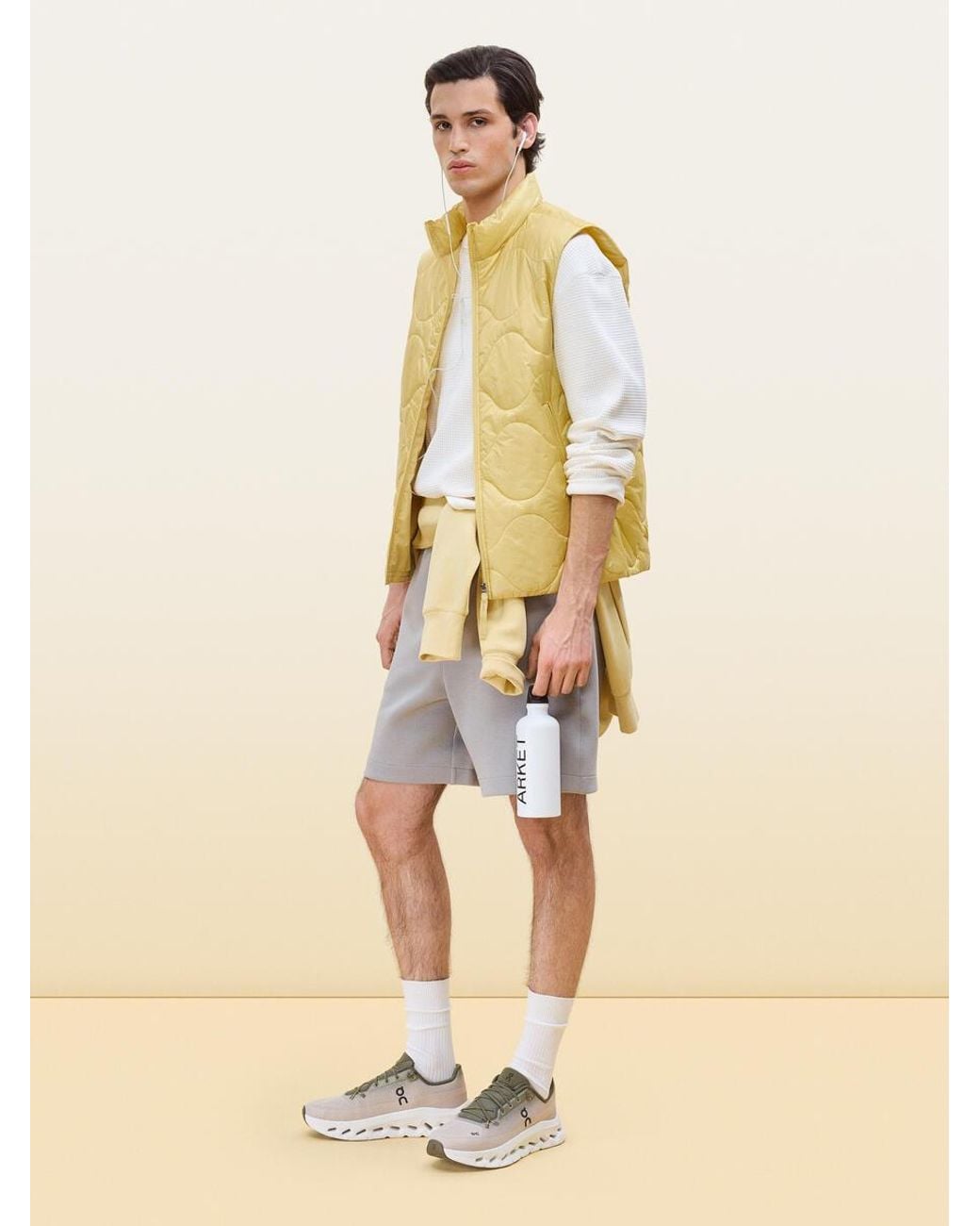 ARKET Gray Active Jersey Shorts for men