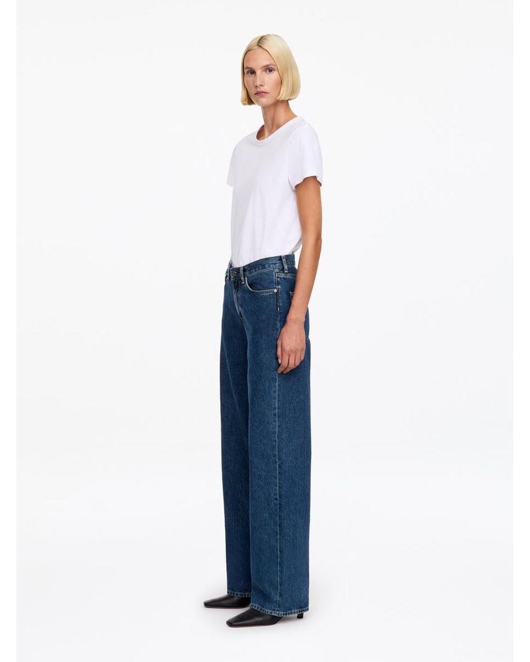 ARKET Blue Coral Wide Jeans