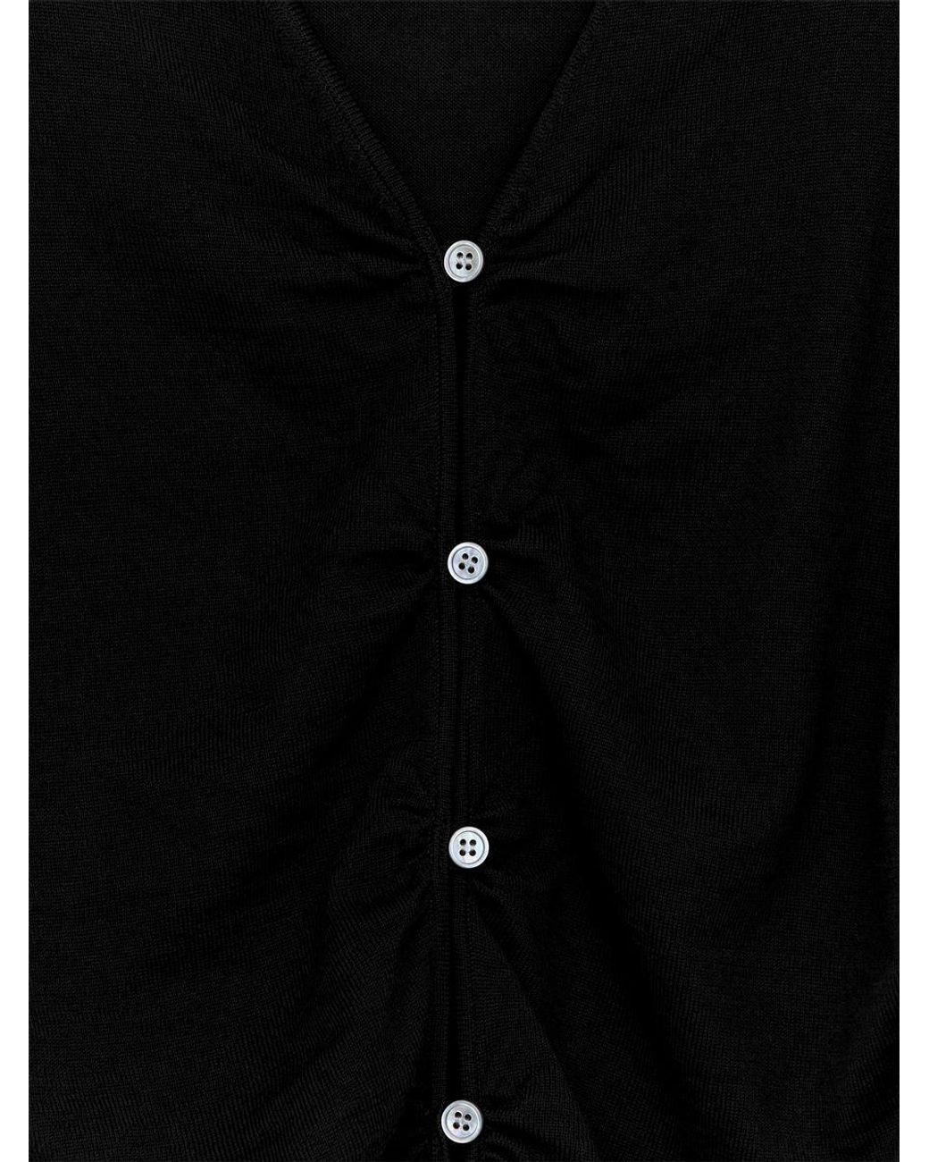 ARKET Black Merino Wool Top