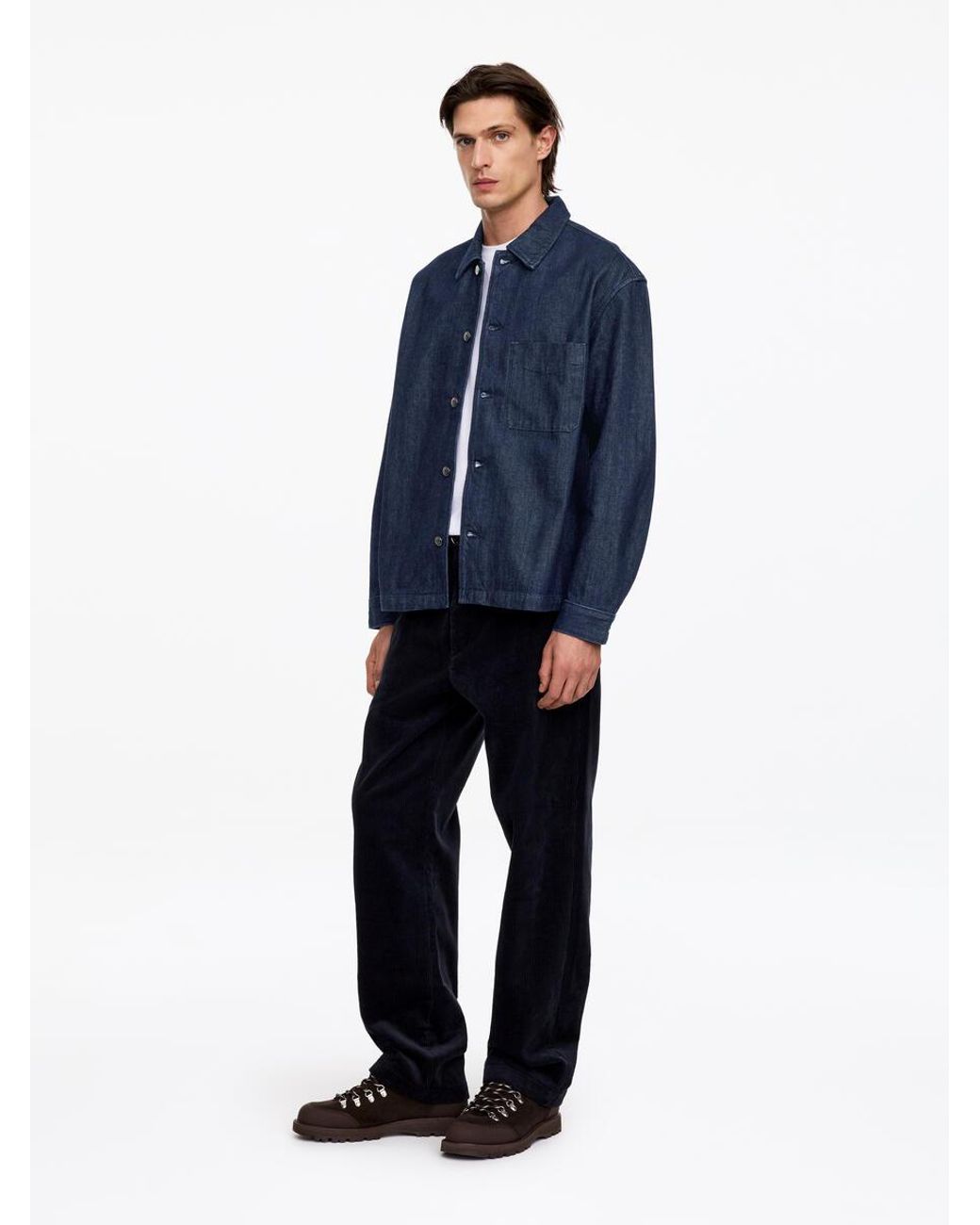 ARKET Blue Denim Overshirt for men
