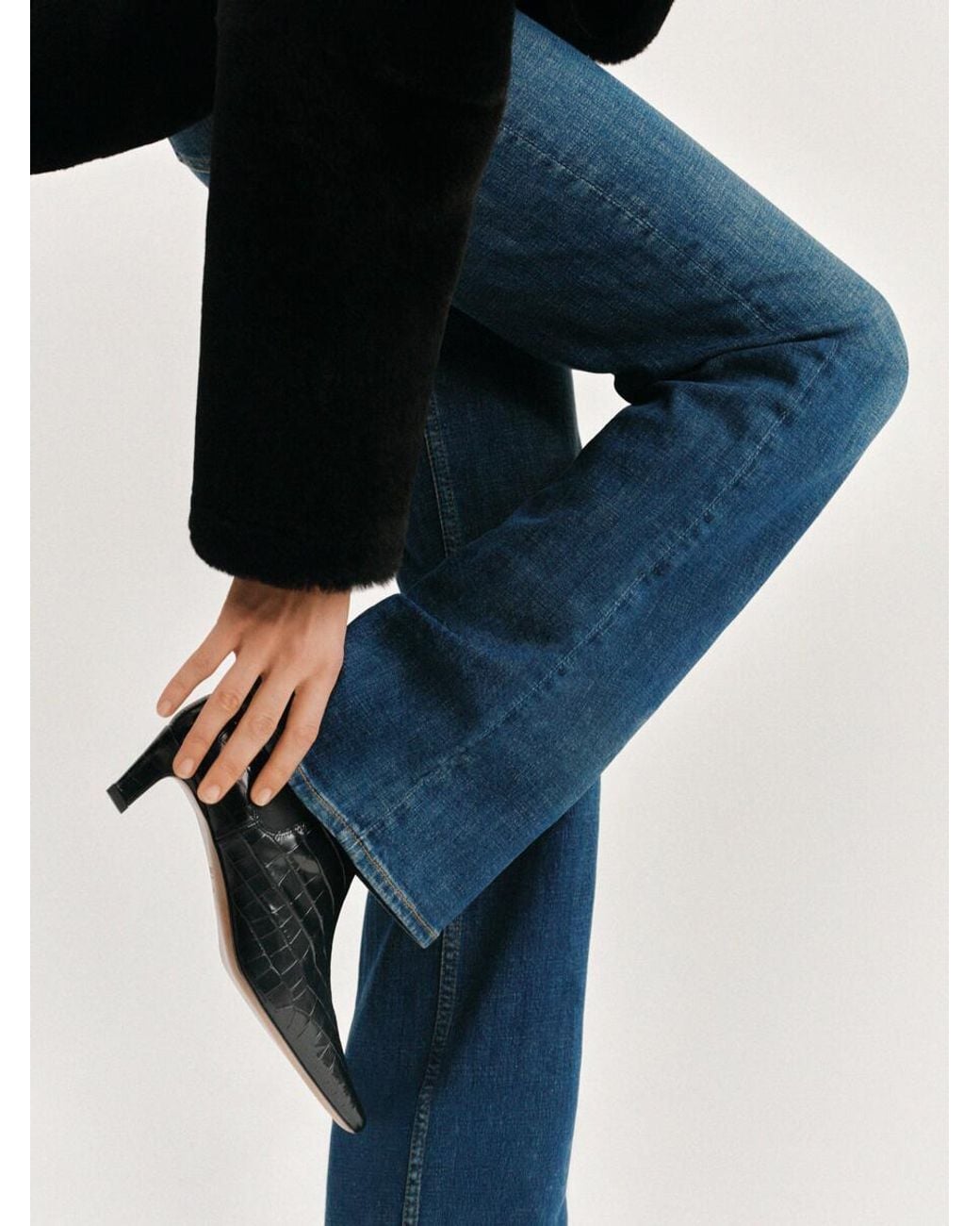 ARKET Blue Linden Bootcut Jeans