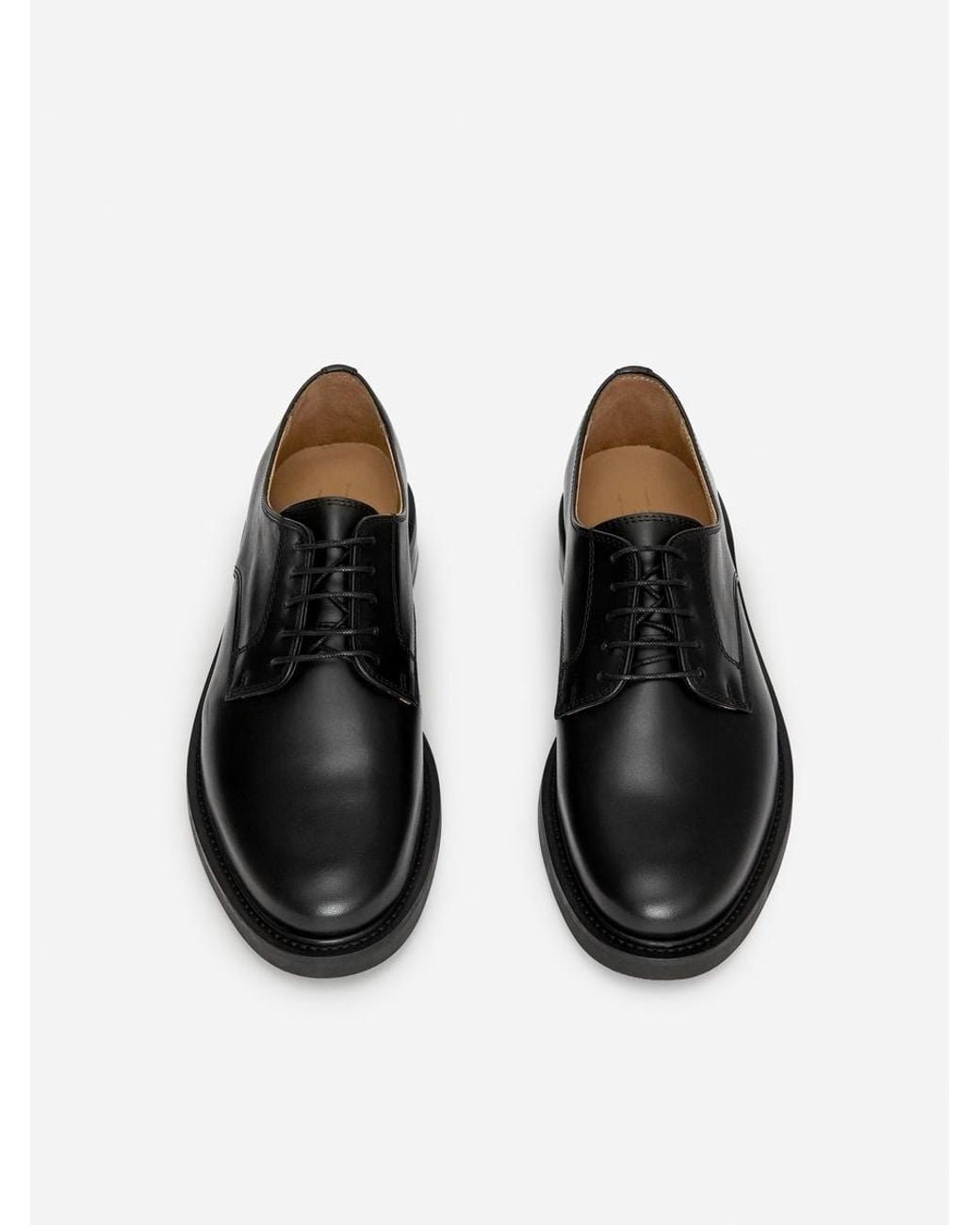 ARKET Black Leather Derby Shoes for men