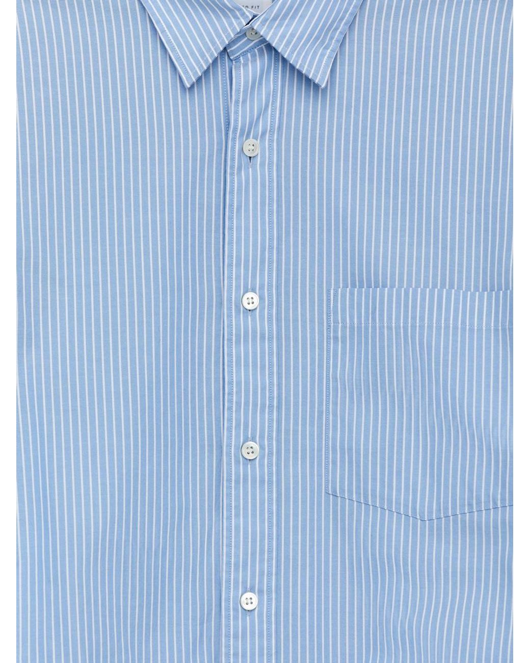 ARKET Blue Relaxed Poplin Shirt for men