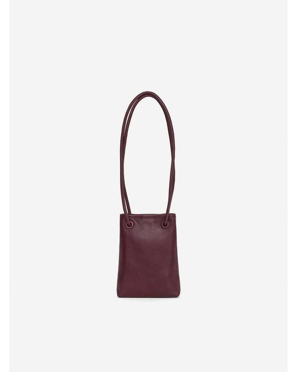 ARKET Purple Leather Crossbody Bag