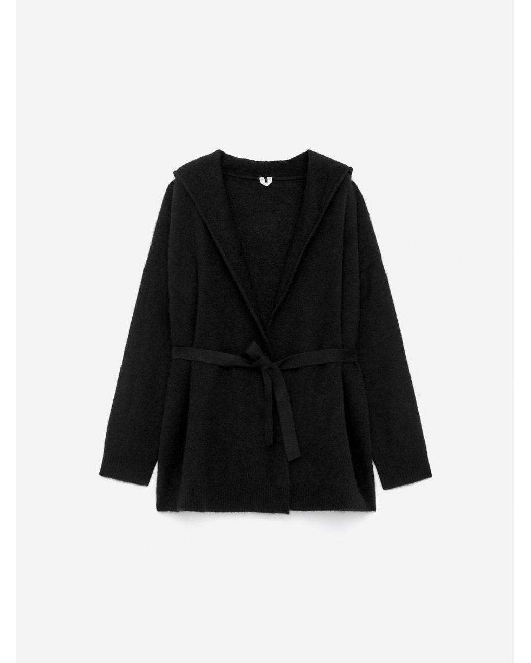 ARKET Black Alpaca-Wool Blend Cardigan