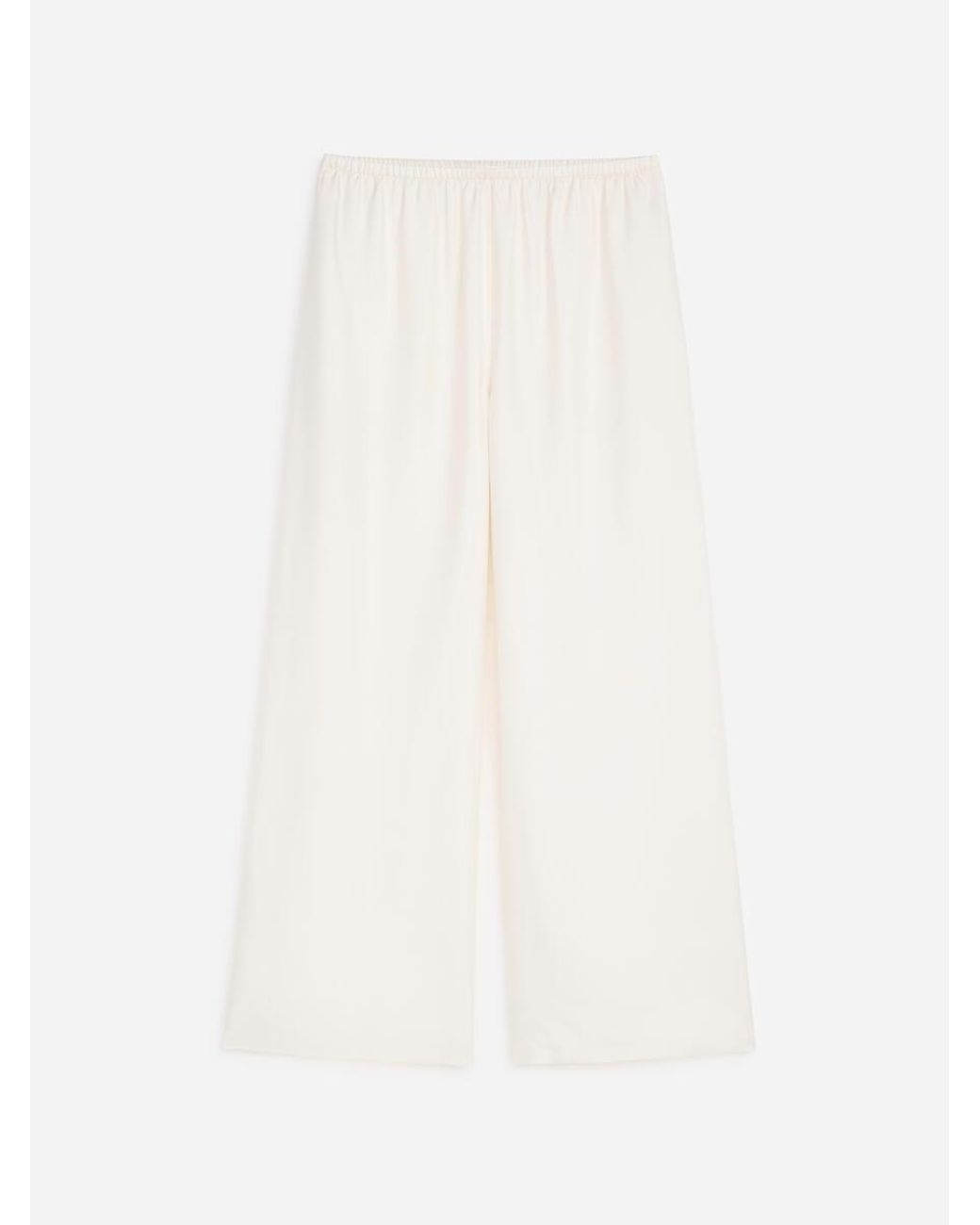 ARKET White Silk Twill Trousers