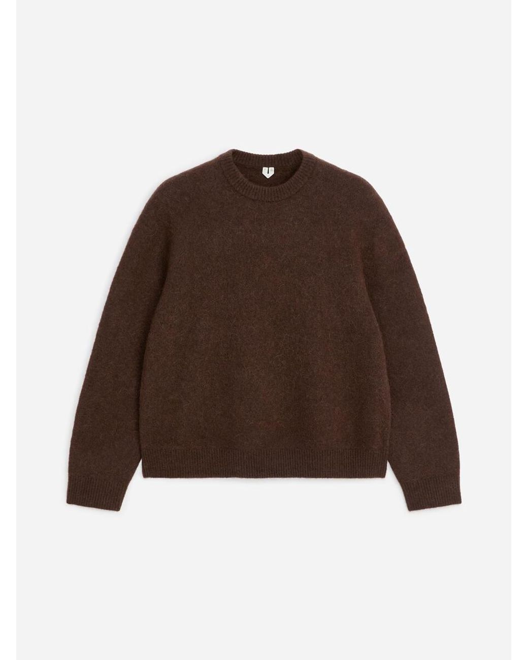ARKET Brown Alpaca-Merino Wool Blend Jumper for men