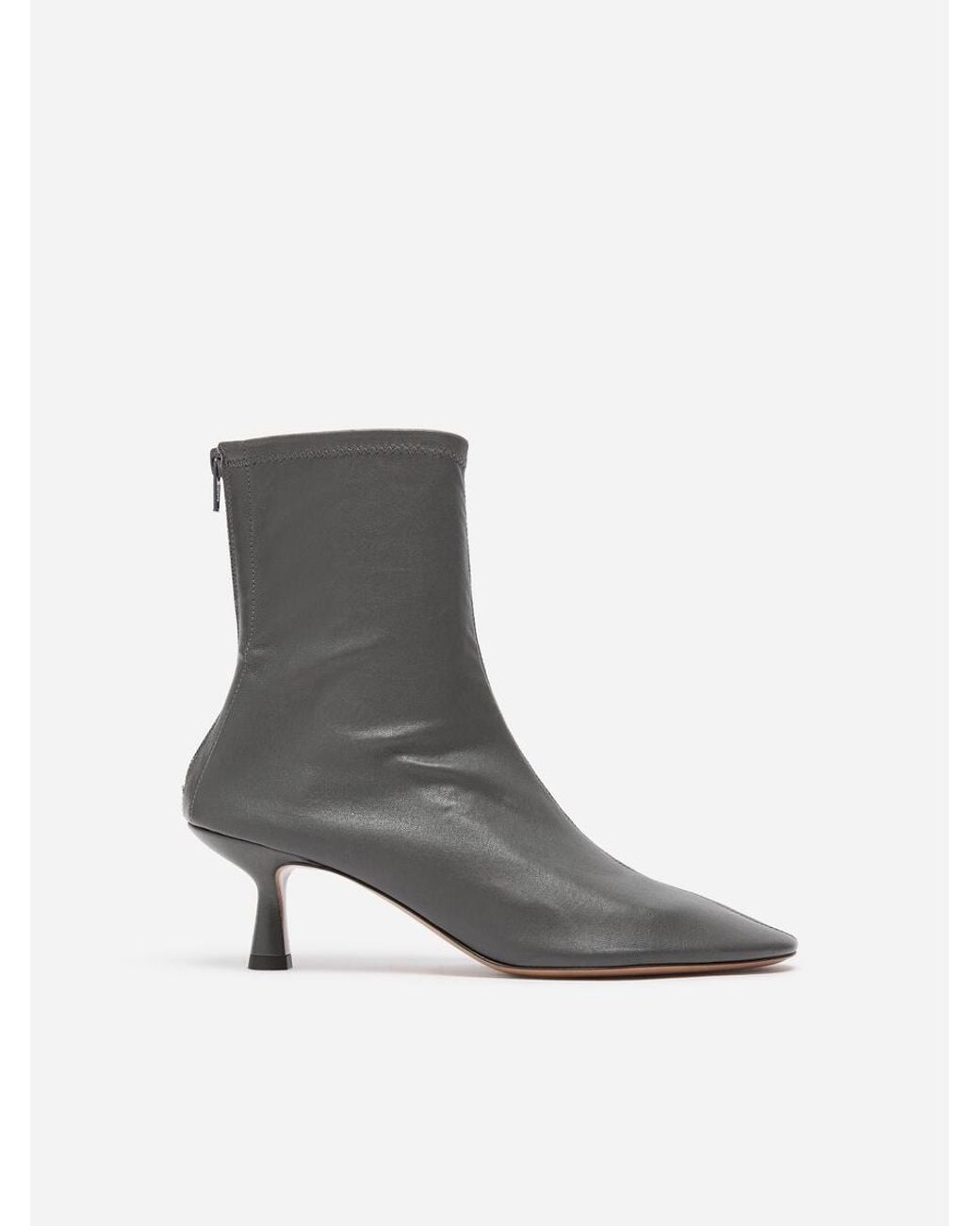 ARKET White Leather Sock Boots