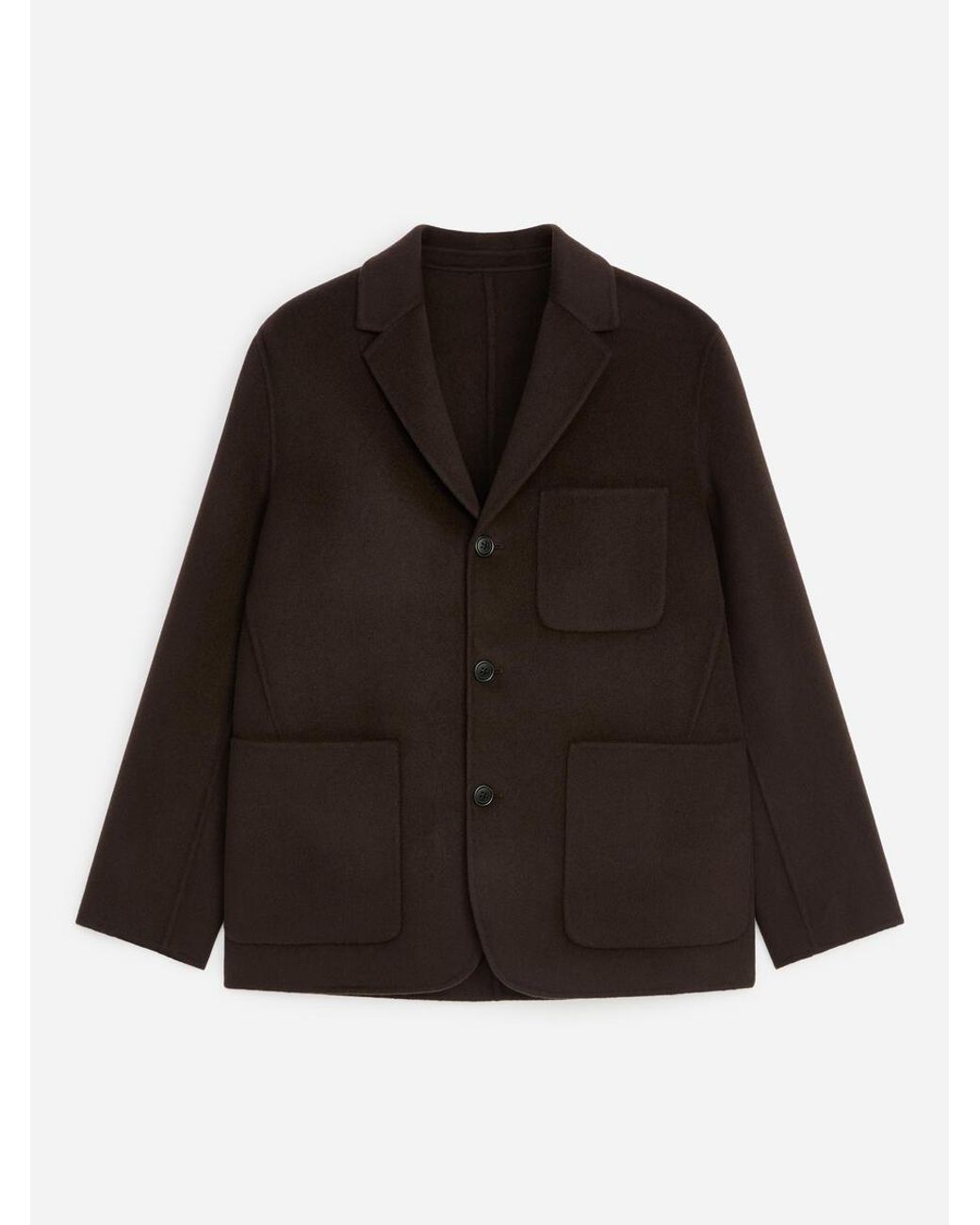 ARKET Black Wool Doublé Blazer for men