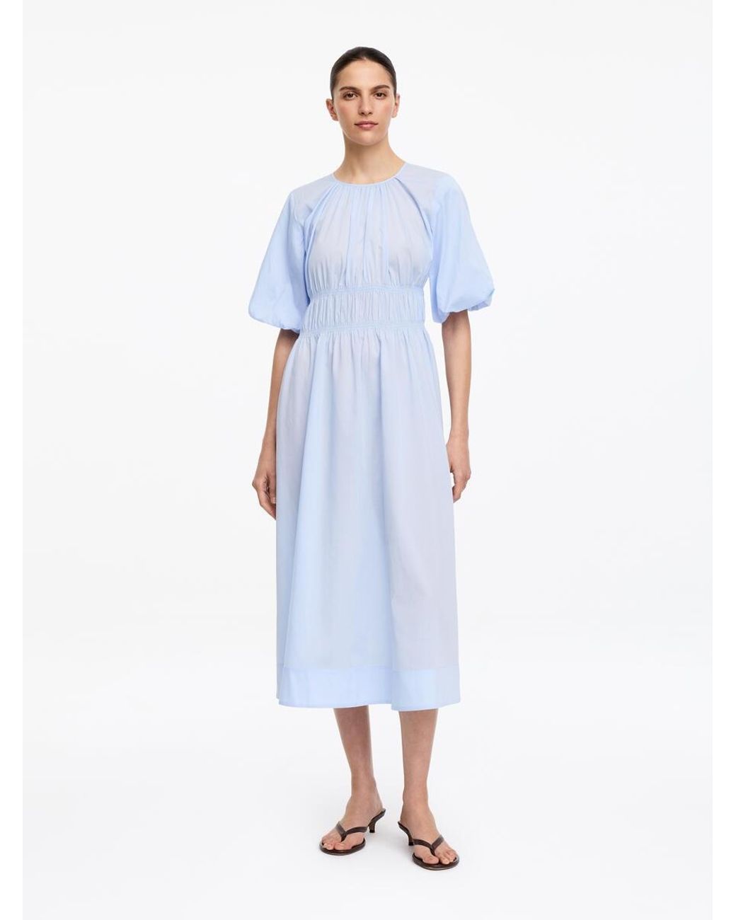 ARKET Blue Lyocell-Cotton Maxi Dress