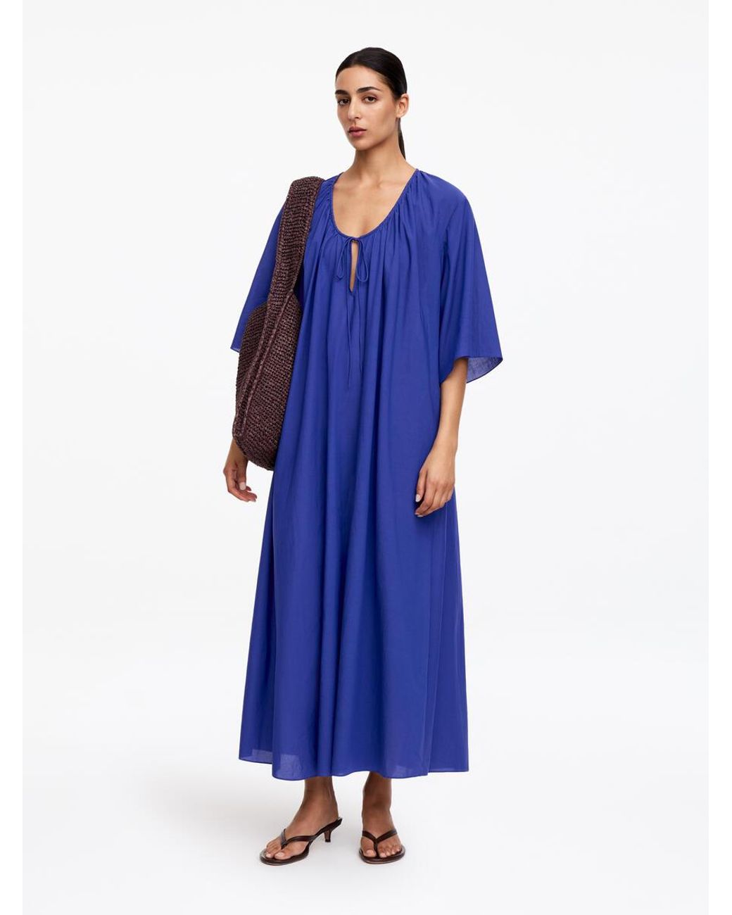 ARKET Blue Lyocell Blend Beach Dress