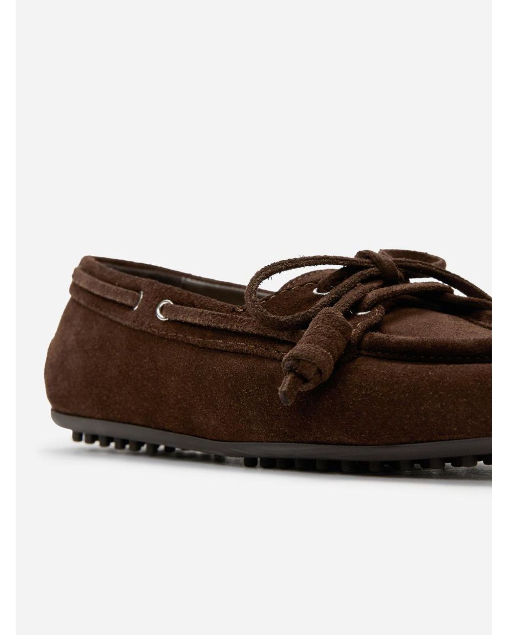 ARKET White Suede Boat Shoes