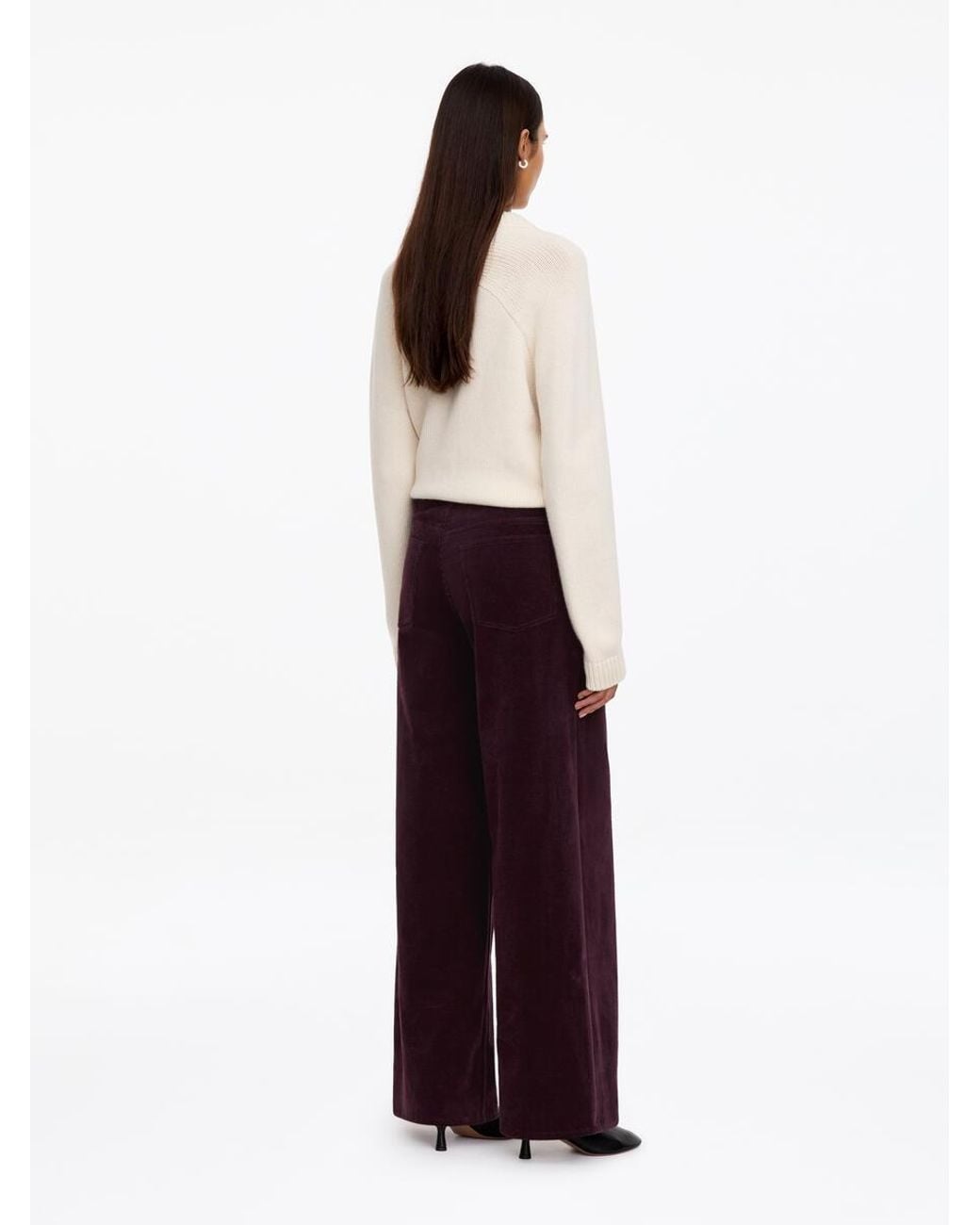 ARKET White Corduroy Trousers