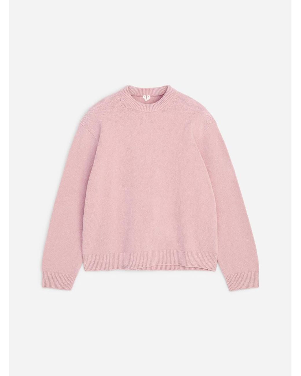 ARKET Pink Knitted Crewneck Jumper for men