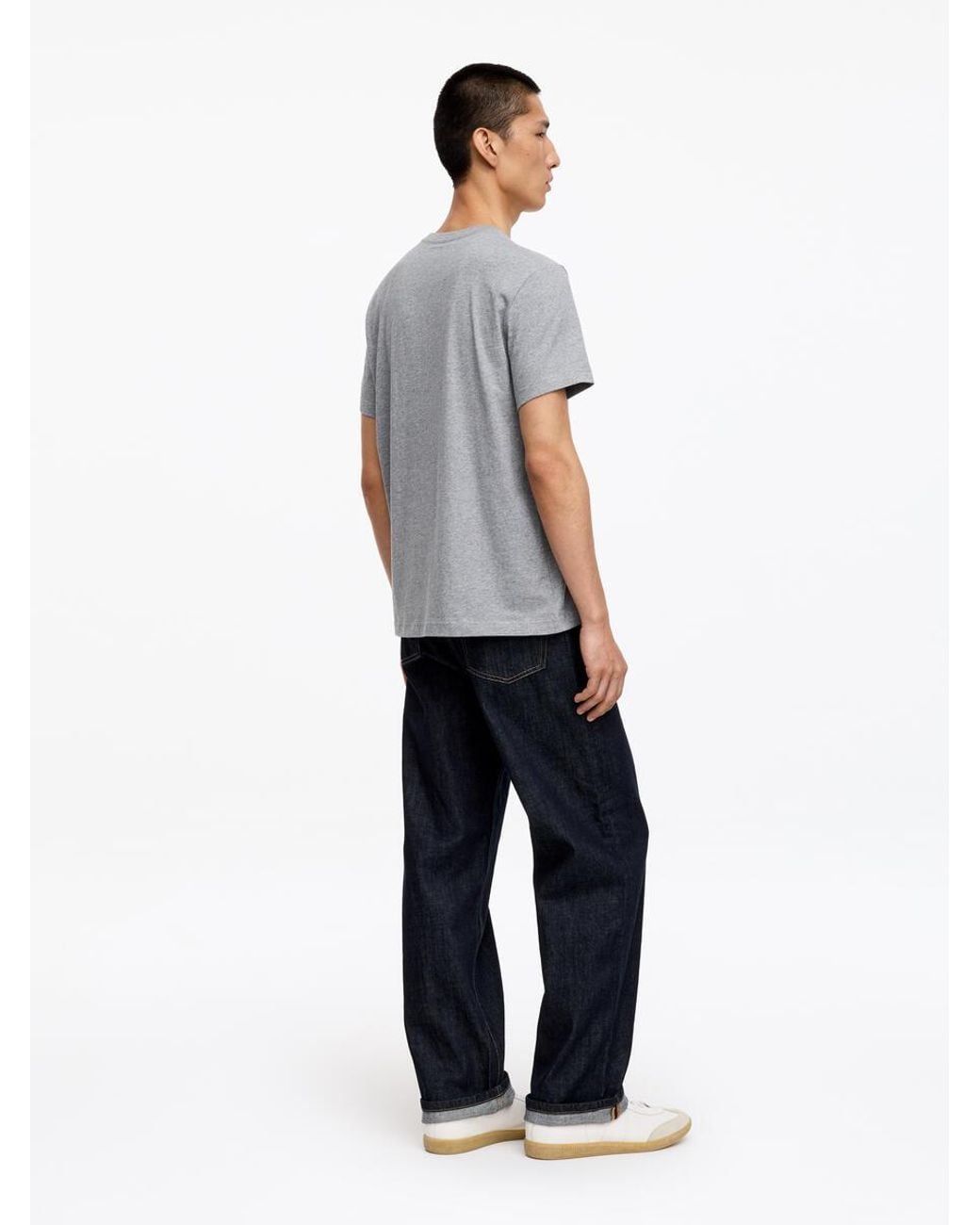 ARKET Gray 170 Gsm Regular T-Shirt for men