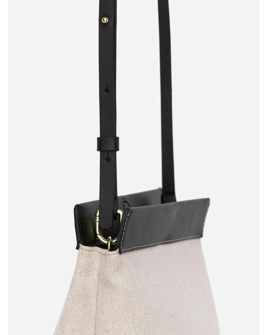 ARKET White Canvas-Leather Bag