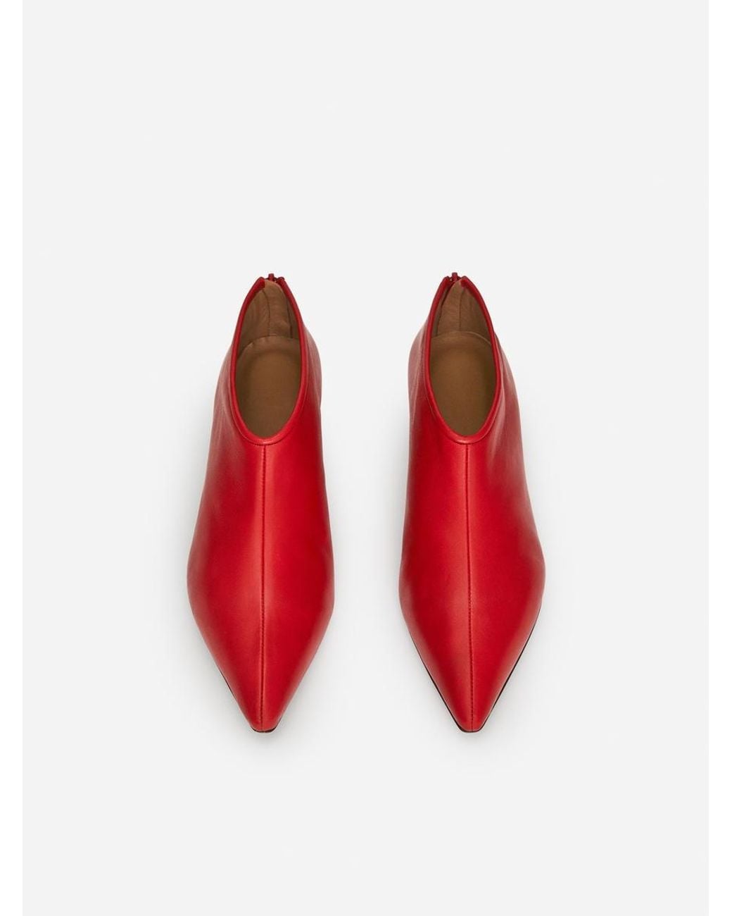 ARKET Red Leather Boots