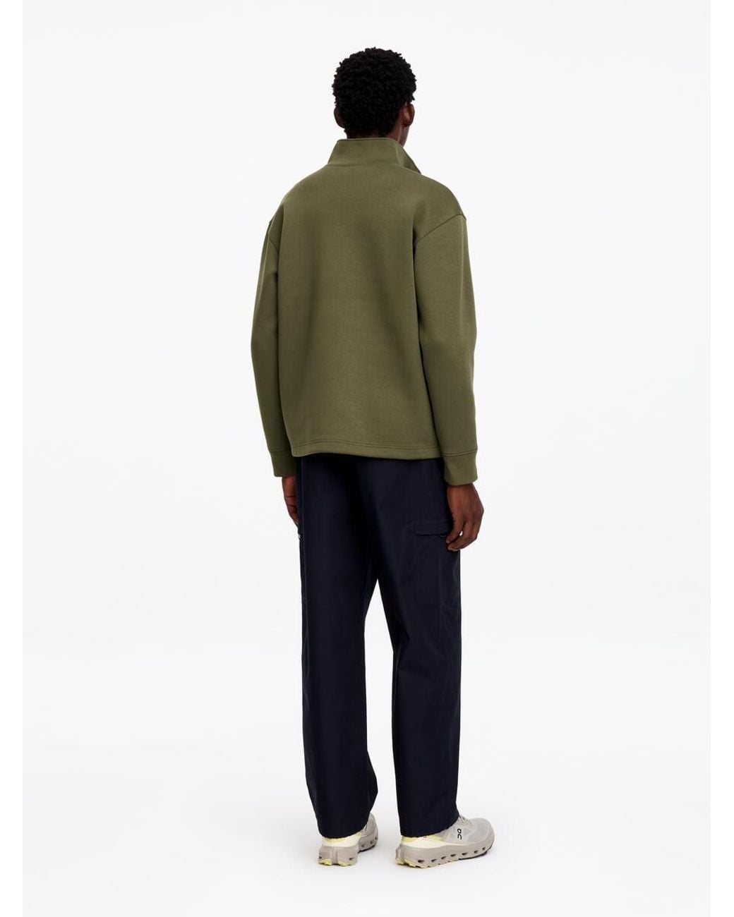 ARKET Green Active Sport Half-Zip for men