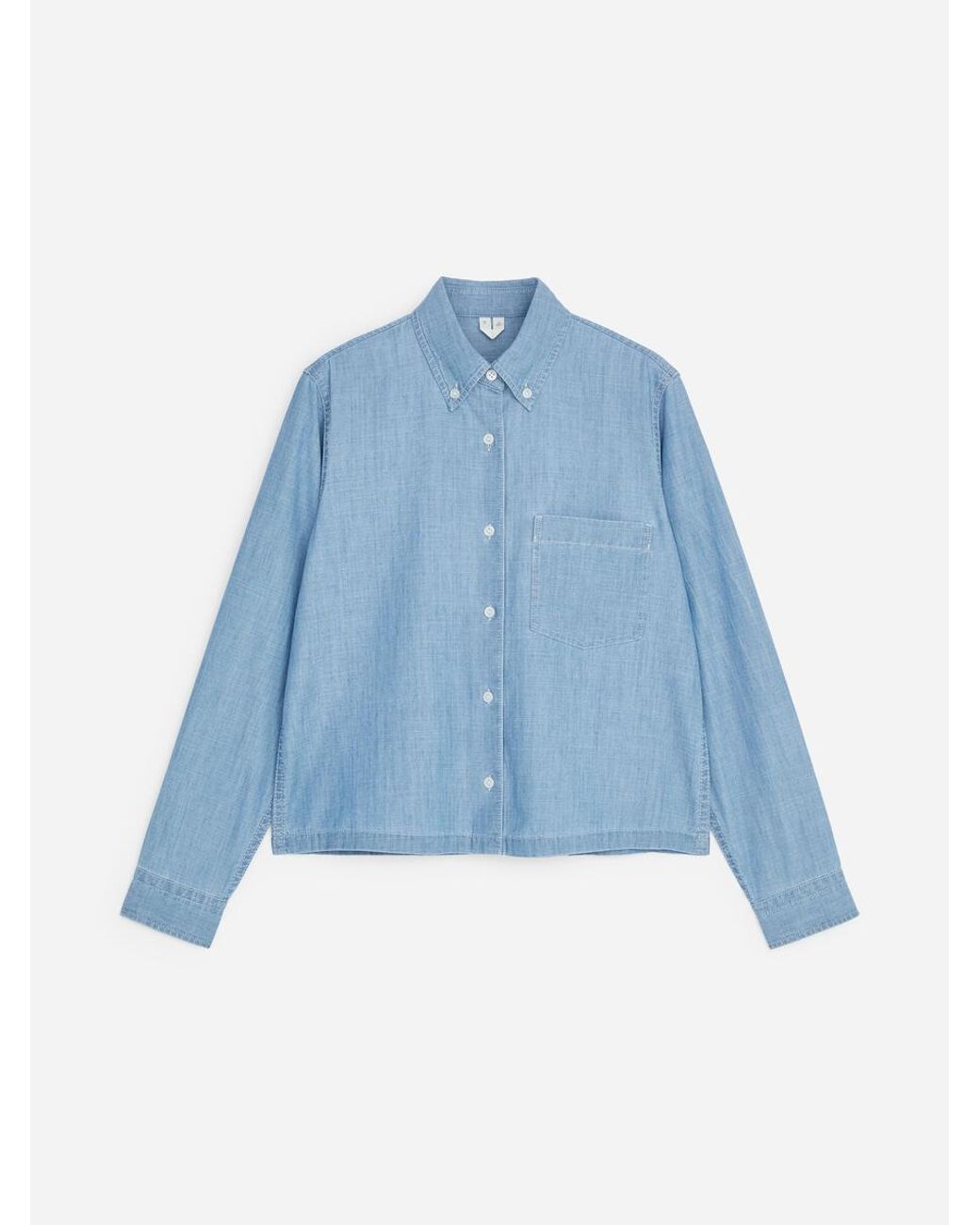 ARKET Blue Denim Chambray Shirt