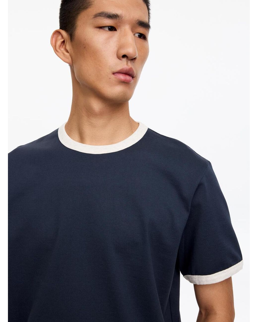 ARKET Blue Fitted T-Shirt for men