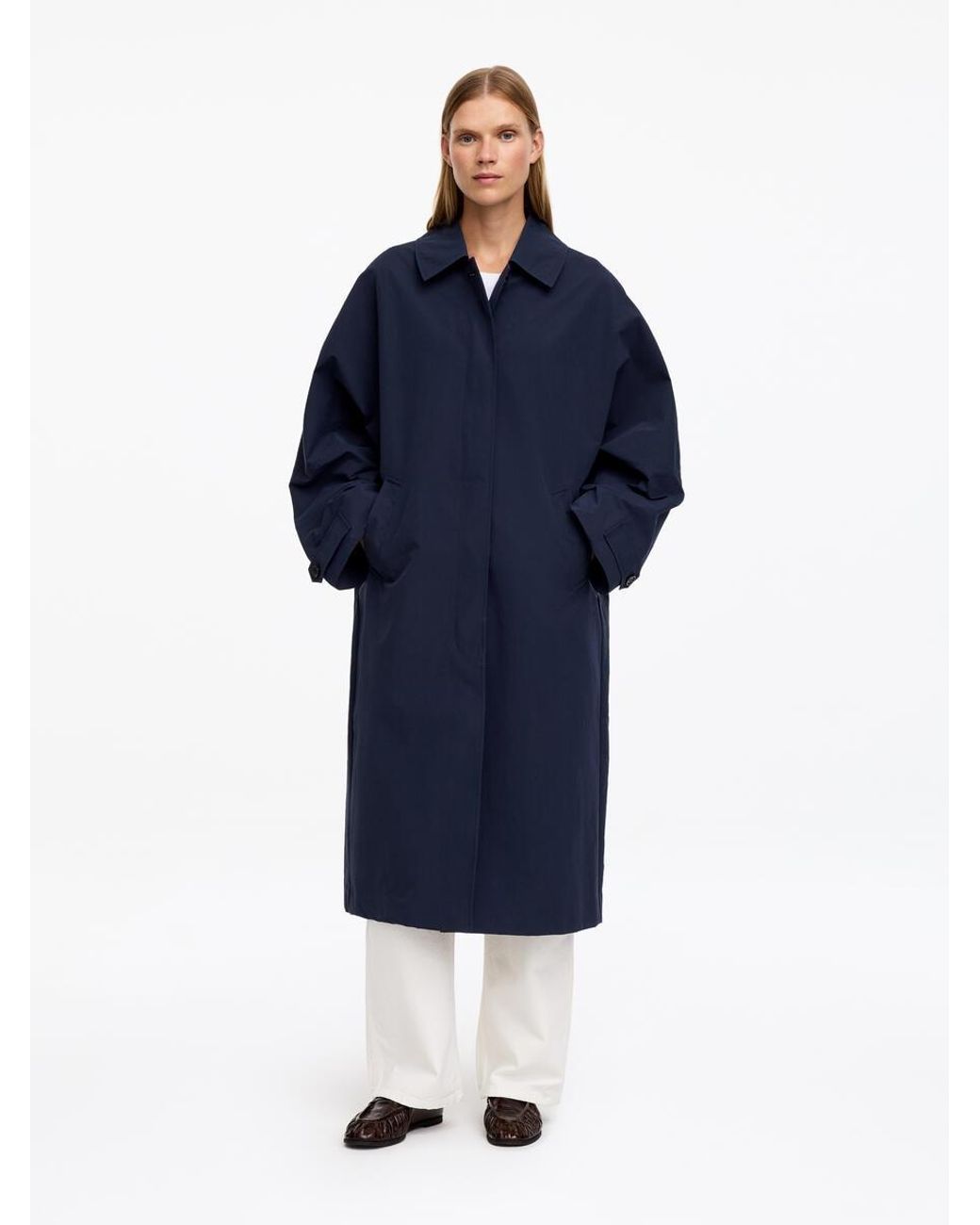 ARKET Blue Car Coat