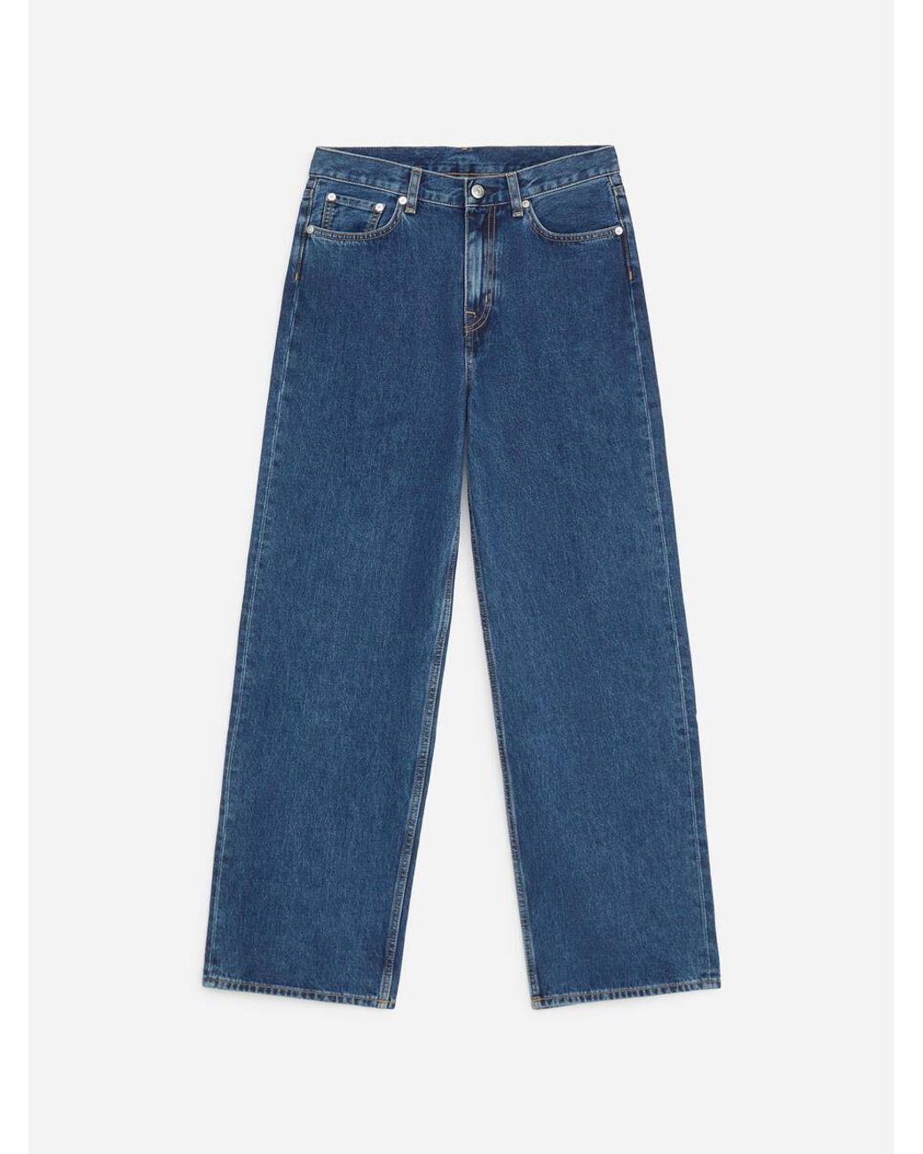 ARKET Blue Coral Wide Jeans