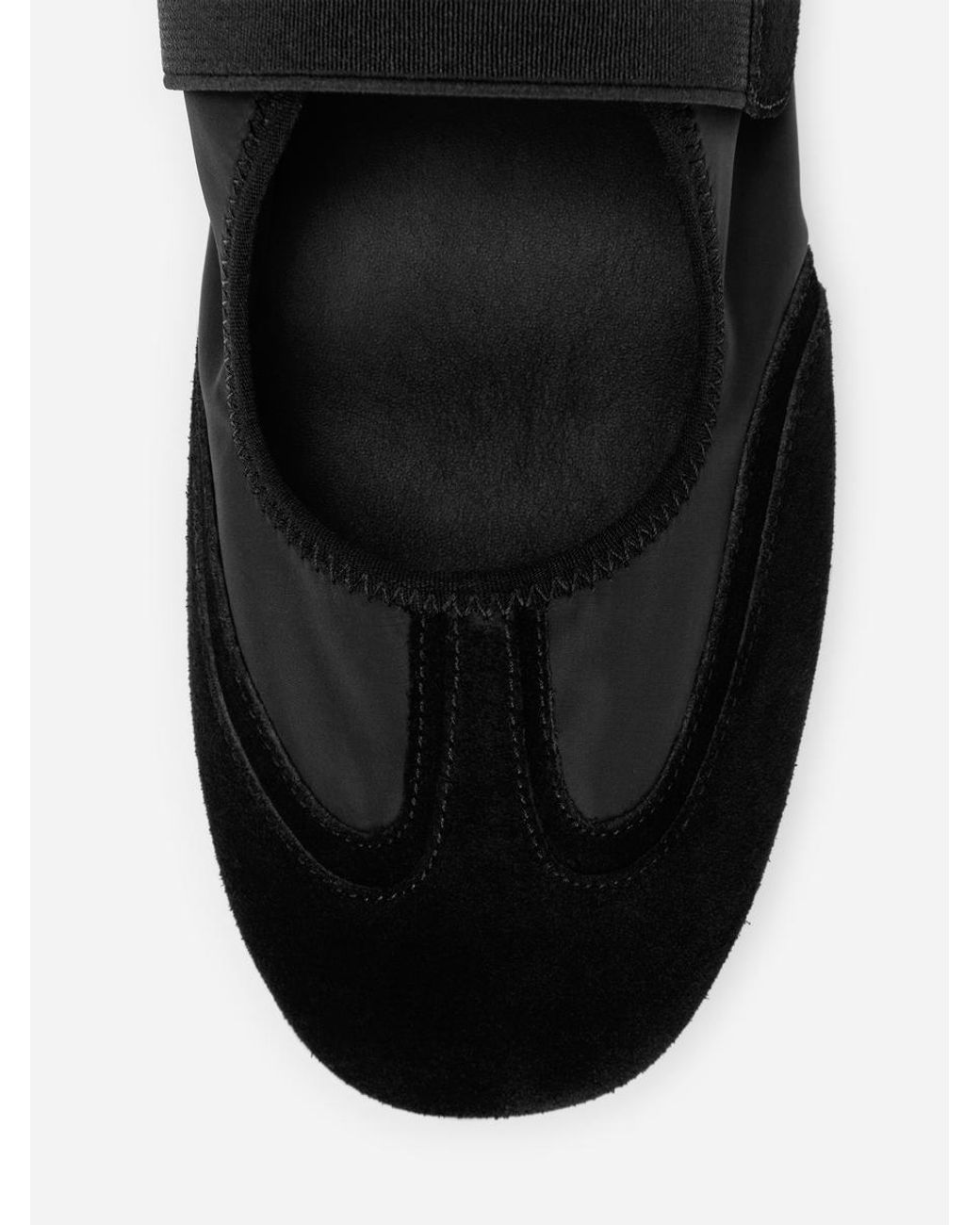 ARKET White Suede Nylon Mary Janes