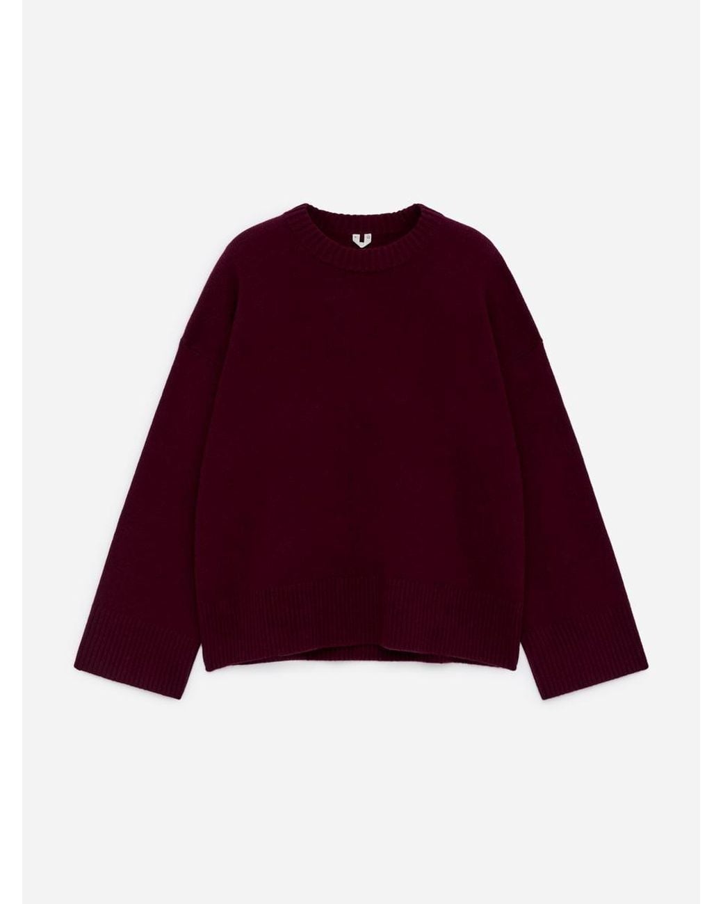 ARKET Purple Oversized Pure Cashmere Jumper