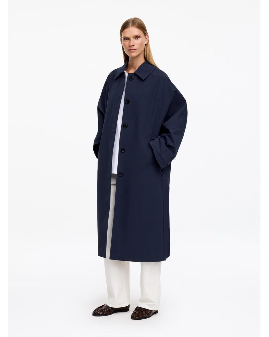 ARKET Blue Car Coat