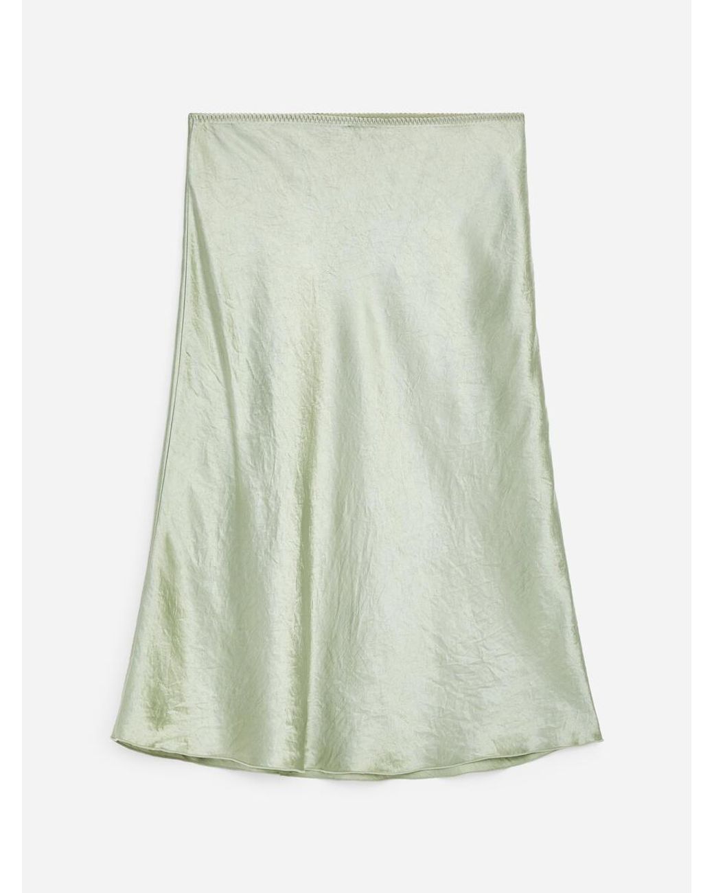 ARKET Natural Satin Slip Skirt