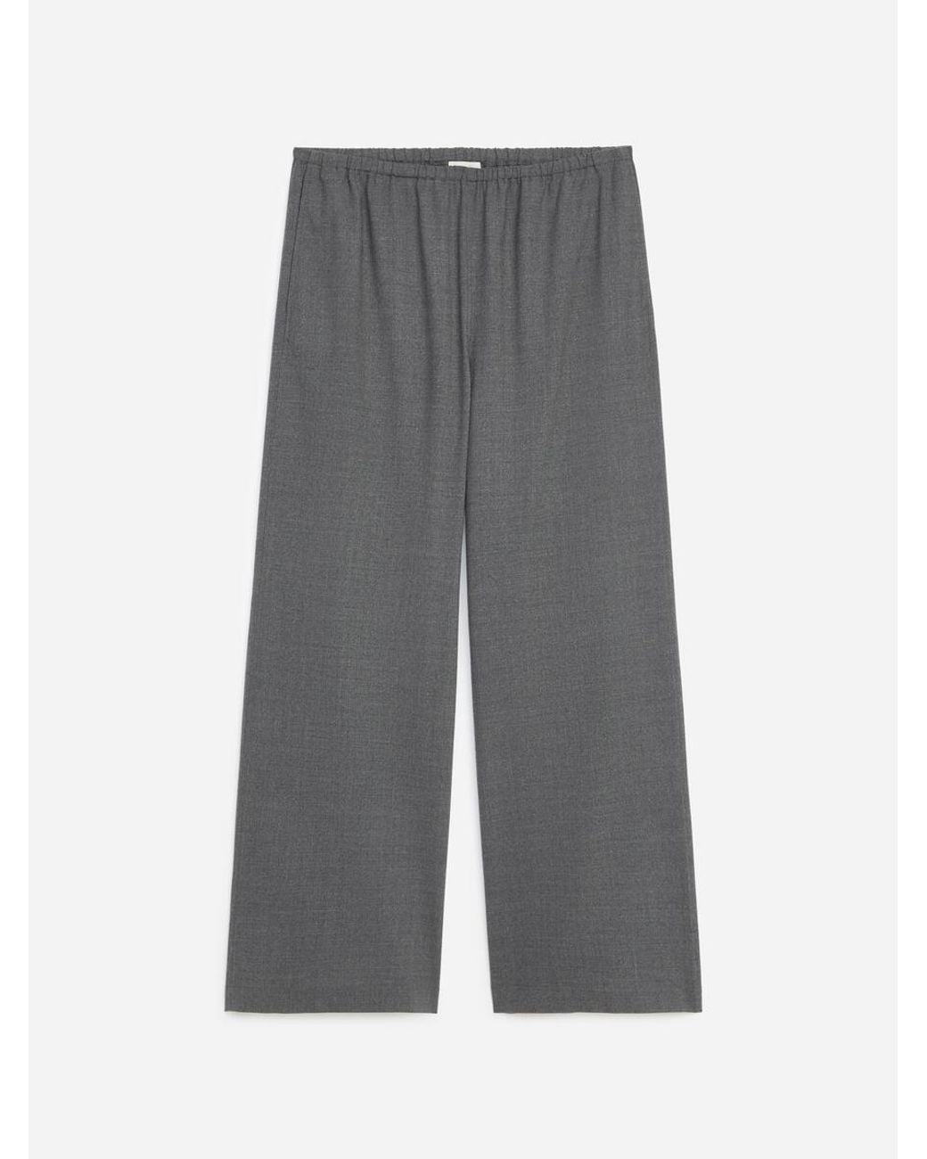 ARKET White Wool-Blend Flannel Trousers