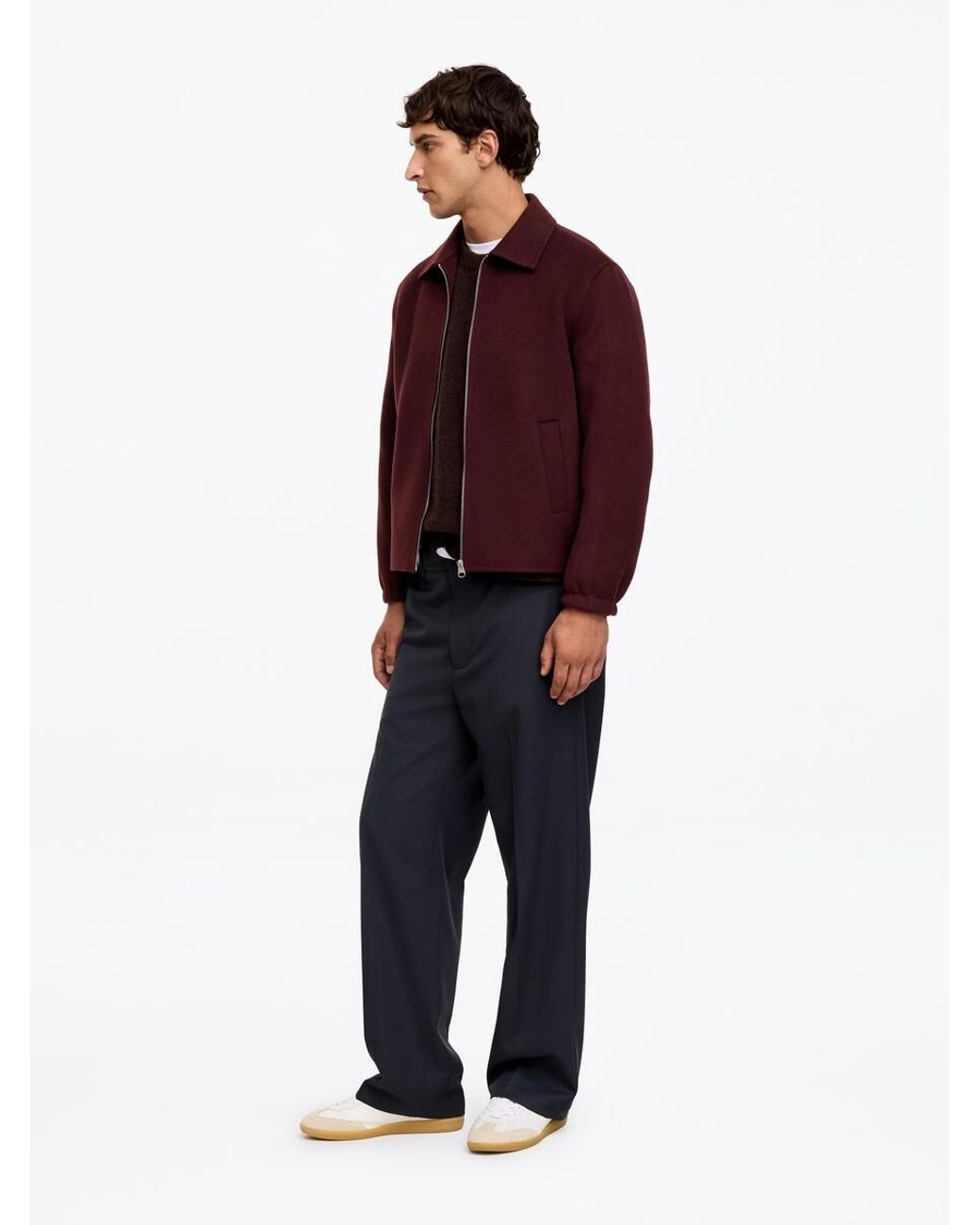 ARKET Red Wool Blend Doublé Jacket for men